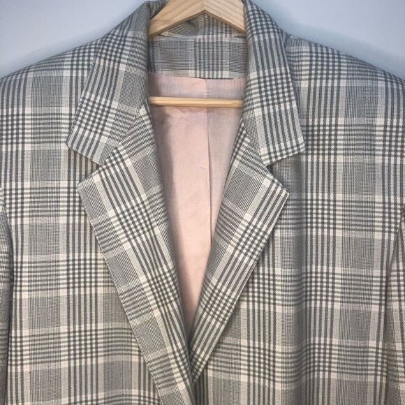 Vintage Tribal Plaid Academia Blazer - Picture 4 of 8